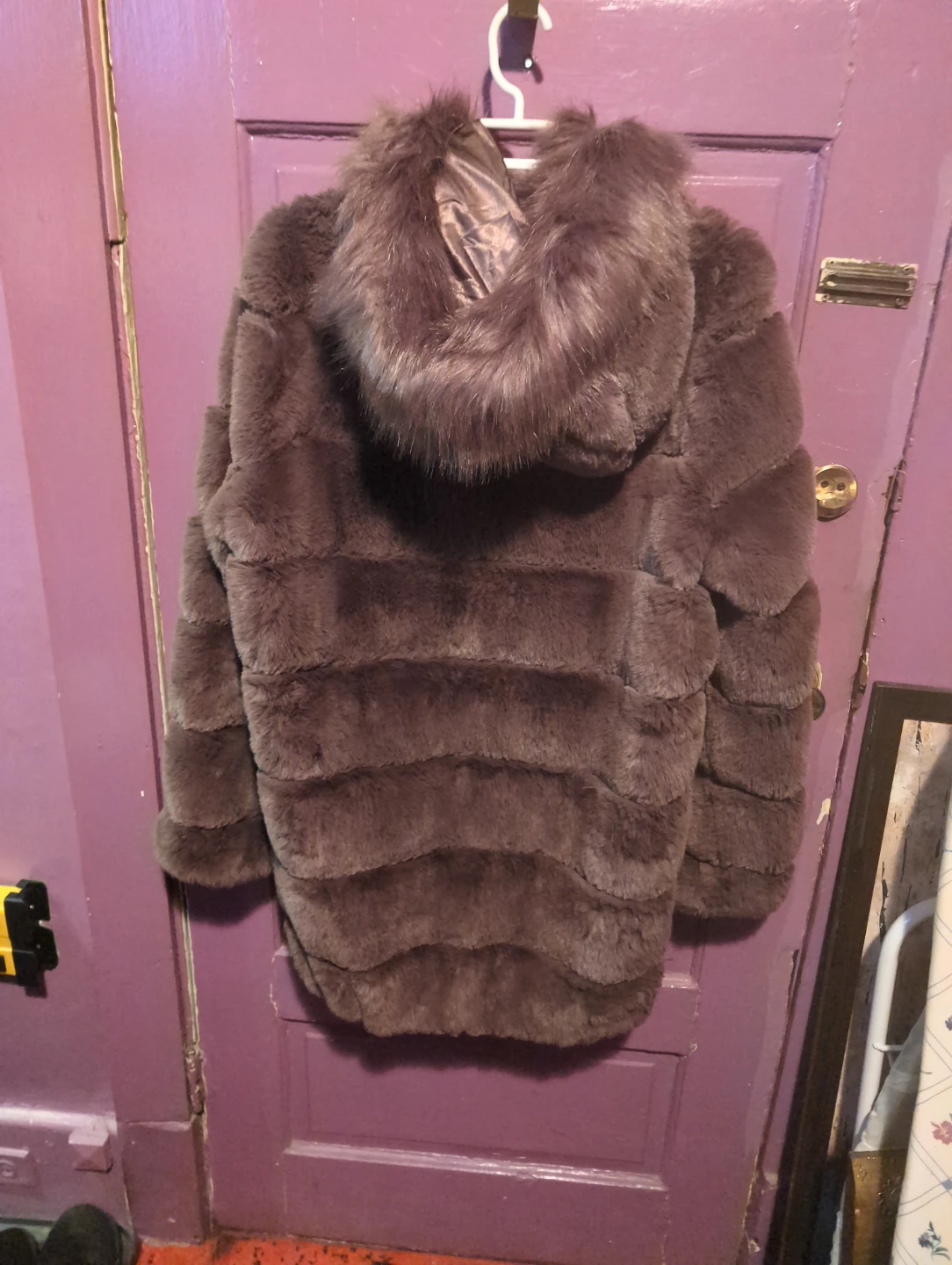 Calvin Klein Faux Fur Hooded Coat - photo 2