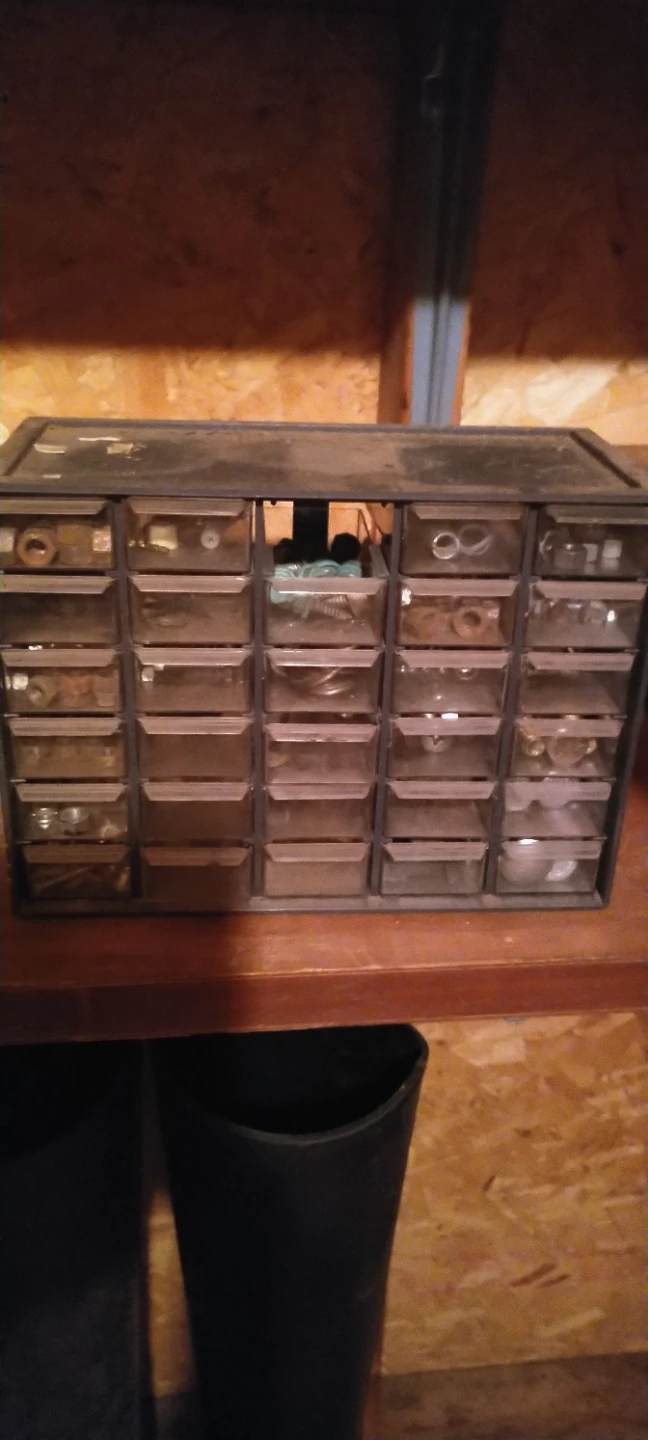 Small Parts Storage Organizer Cabinet