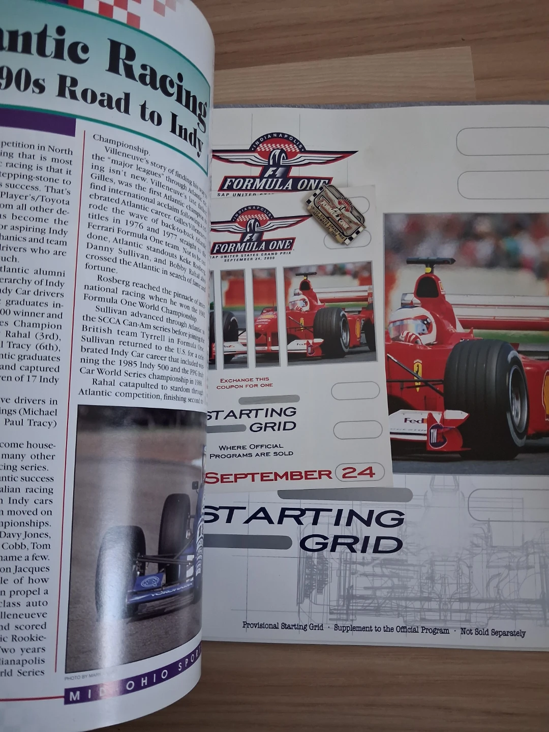 Vintage Auto Racing Programs and Formula One Pin - photo 2
