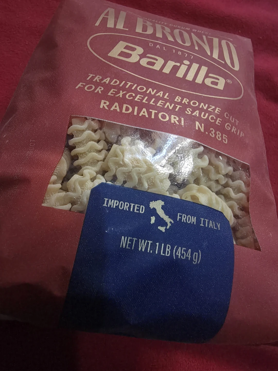 Barilla Al Bronzo Radiatori Pasta 1lb - photo 2
