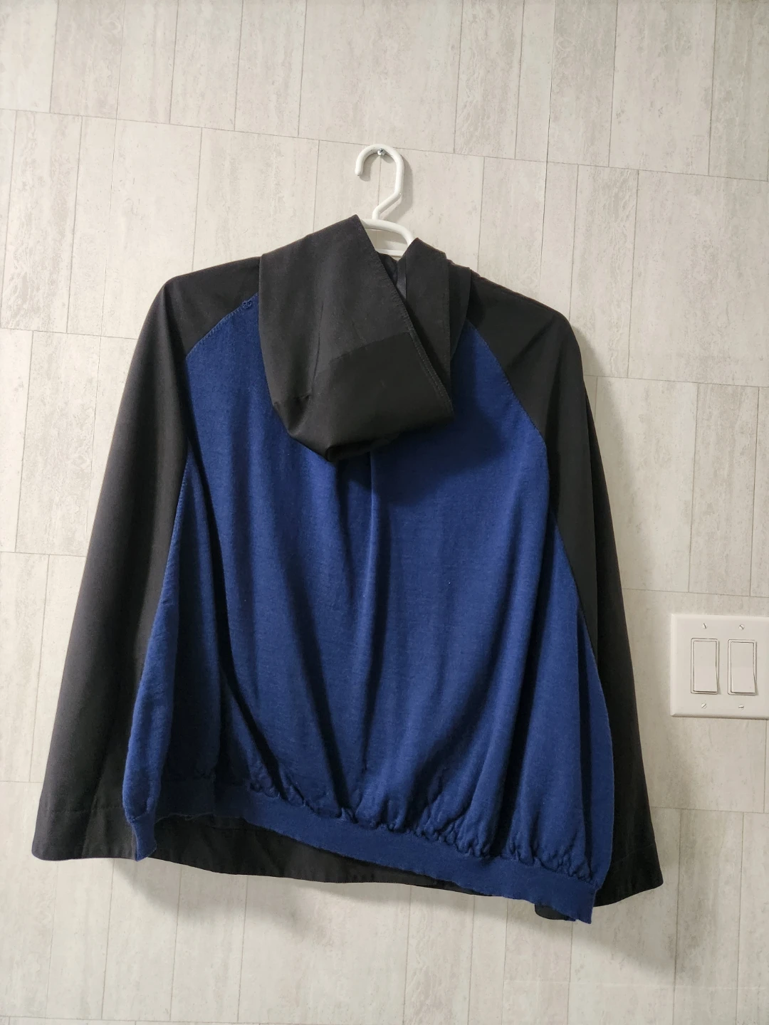 Hooded Jacket Black and Blue - photo 2