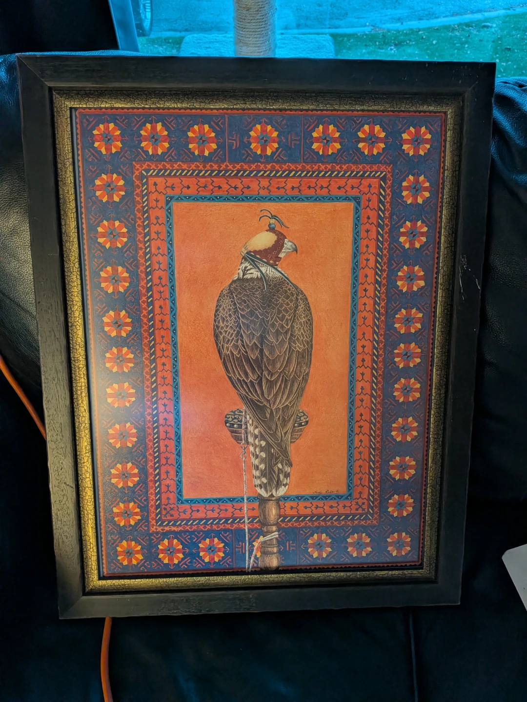 Framed Falcon Art Print by Judy Roberts - photo 2