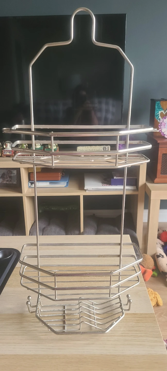 Stainless Steel Two-Tier Shower Caddy - photo 2