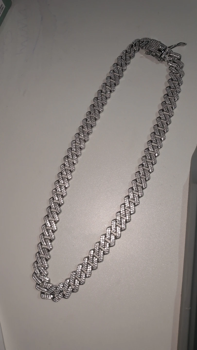 Iced Out Cuban Link Necklace and Bracelet Set - photo 2