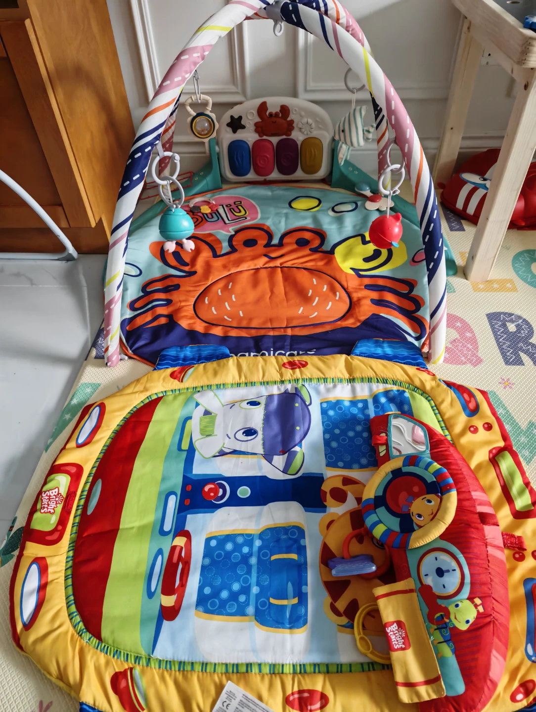 Bright Starts baby activity gym with piano - photo 3