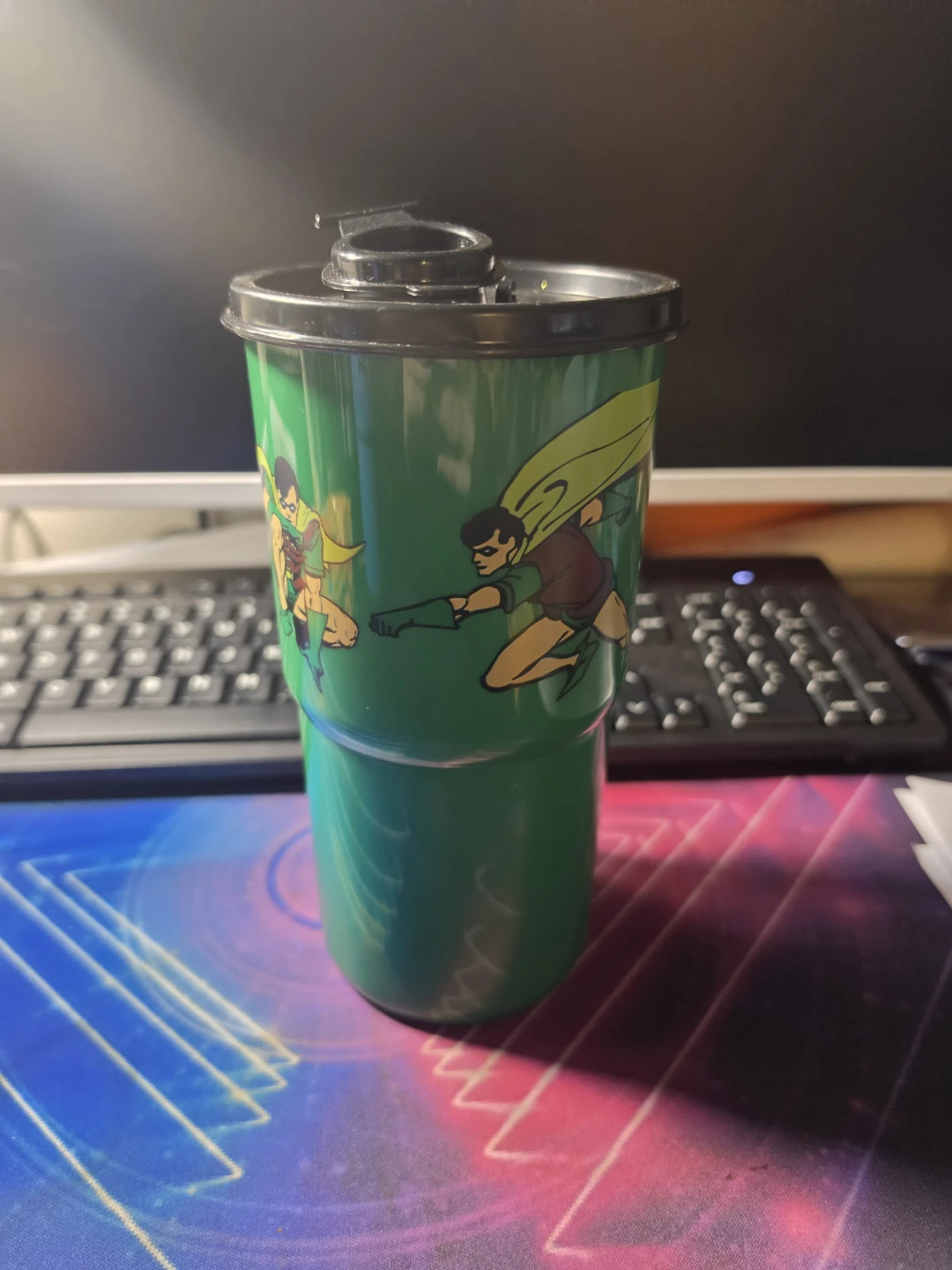 Robin Superhero Tumbler with Lid