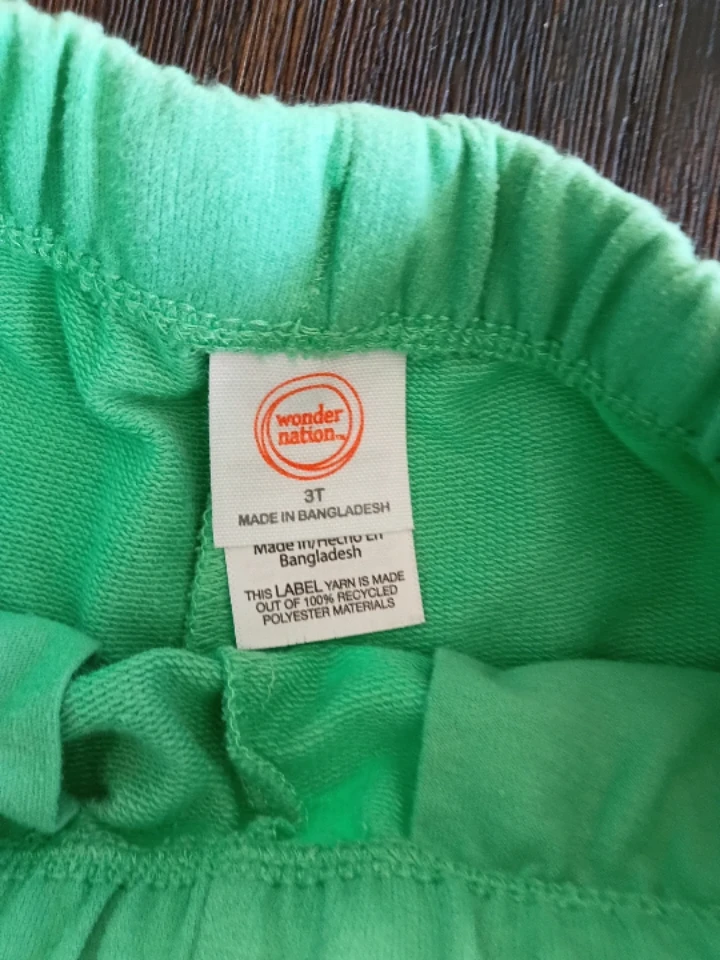 Wonder Nation Green Shorts Size 3T - photo 2