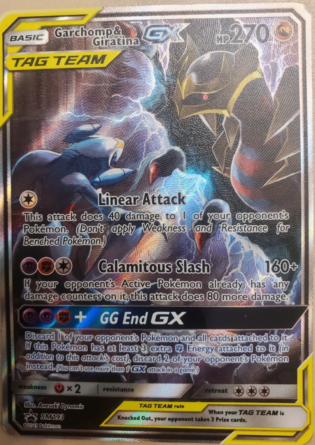 Garchomp & Giratina GX Tag Team Pokemon Card