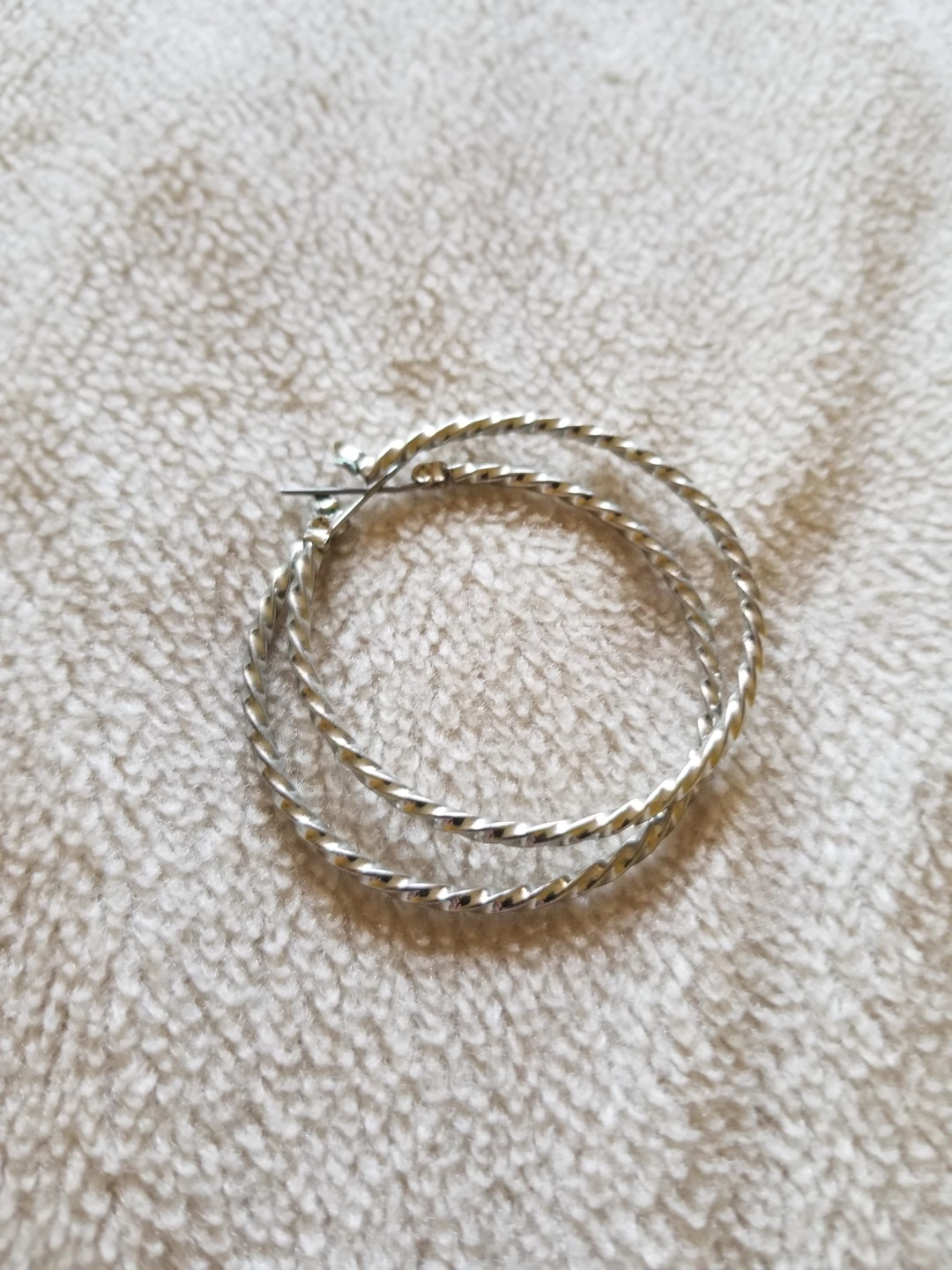 Silver Toned Hoop Earrings - photo 2