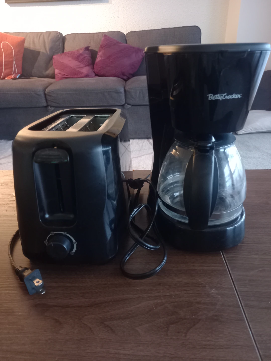 Betty Crocker Coffee Maker and Toaster Set