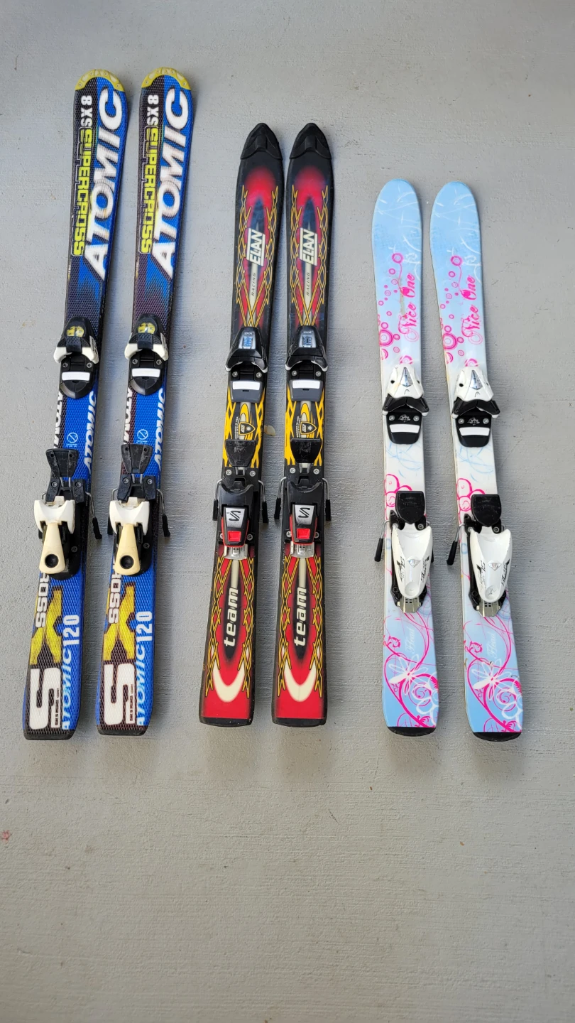 Three pairs downhill skis -$60-$90
