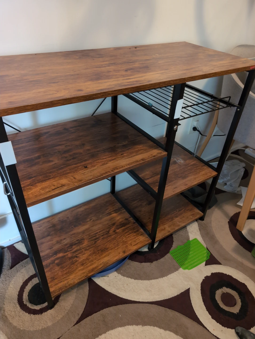 Rustic Industrial Kitchen Baker's Rack