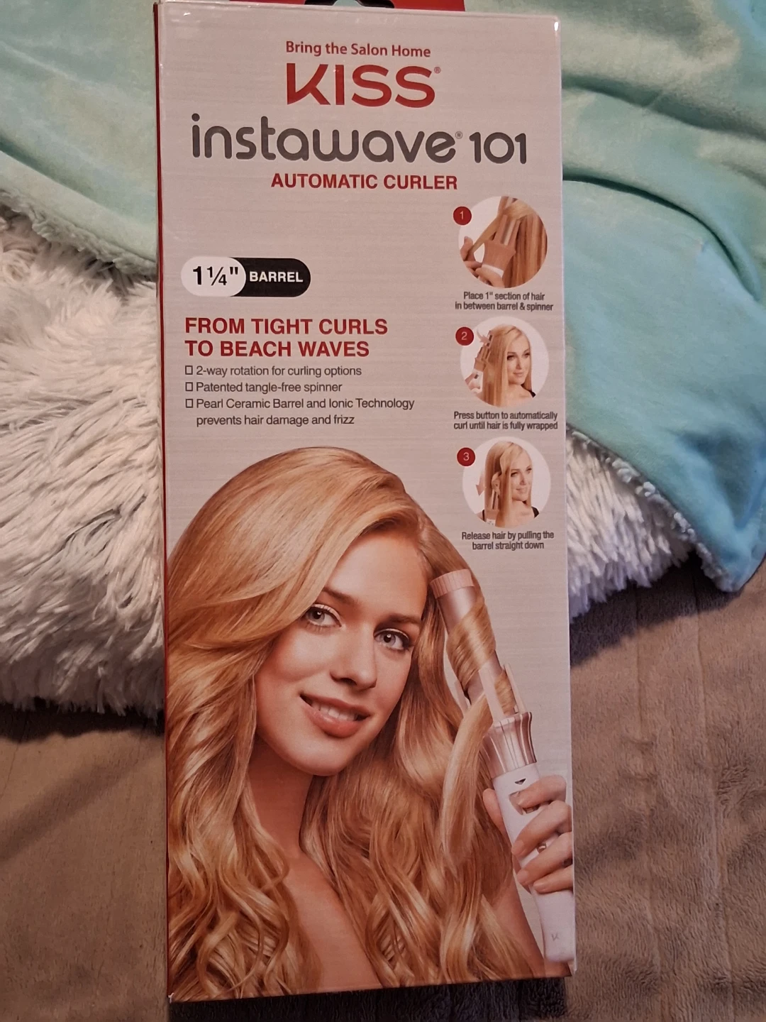 KISS Instawave 101 Automatic Curler 1 1/4 inch