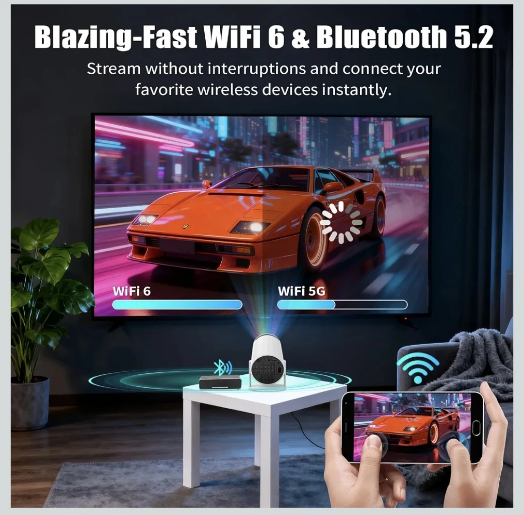 Smart WiFi 6 Projector - photo 4