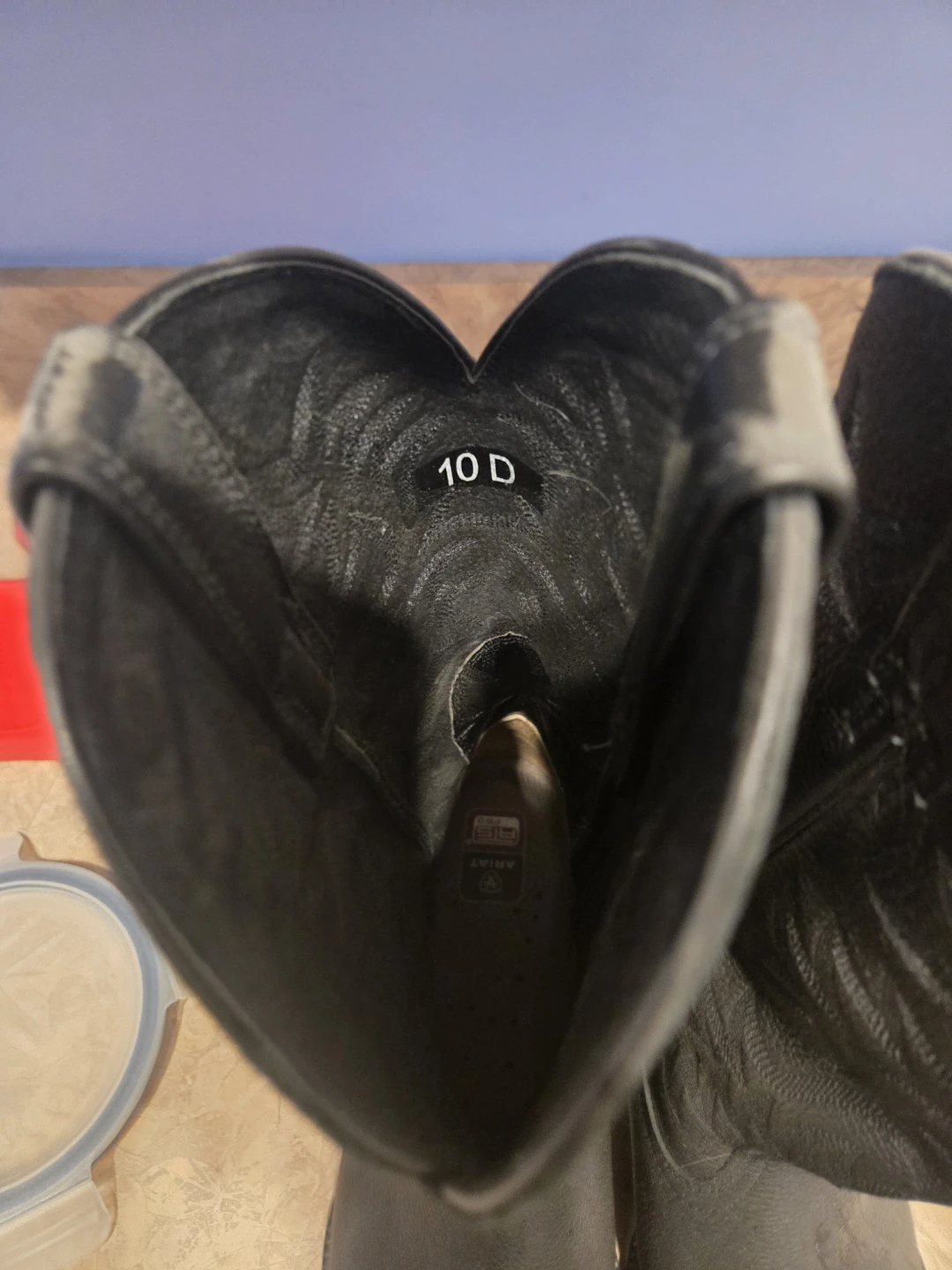 Ariat Leather Cowboy Boots Black Size 10D - photo 2