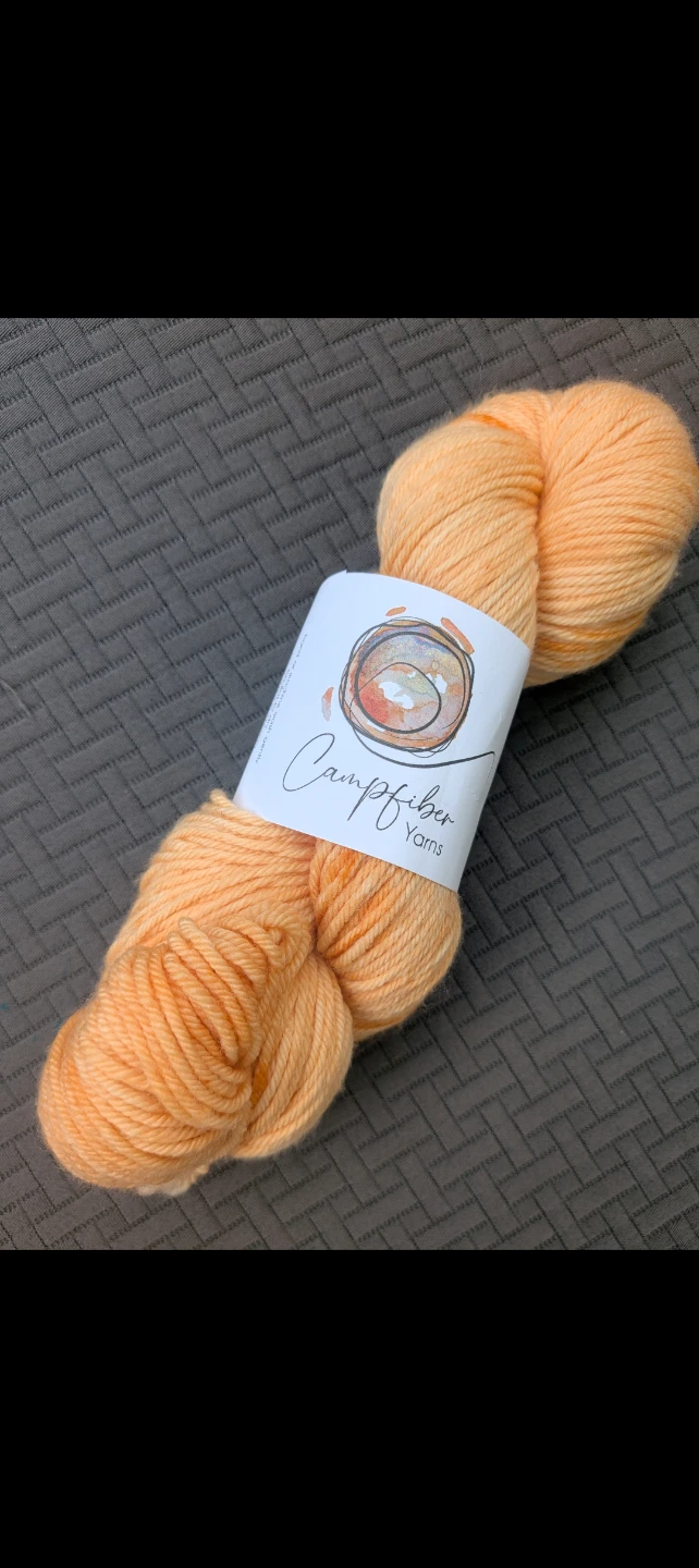 Campfiber Yarns Orange Hand-Dyed Yarn