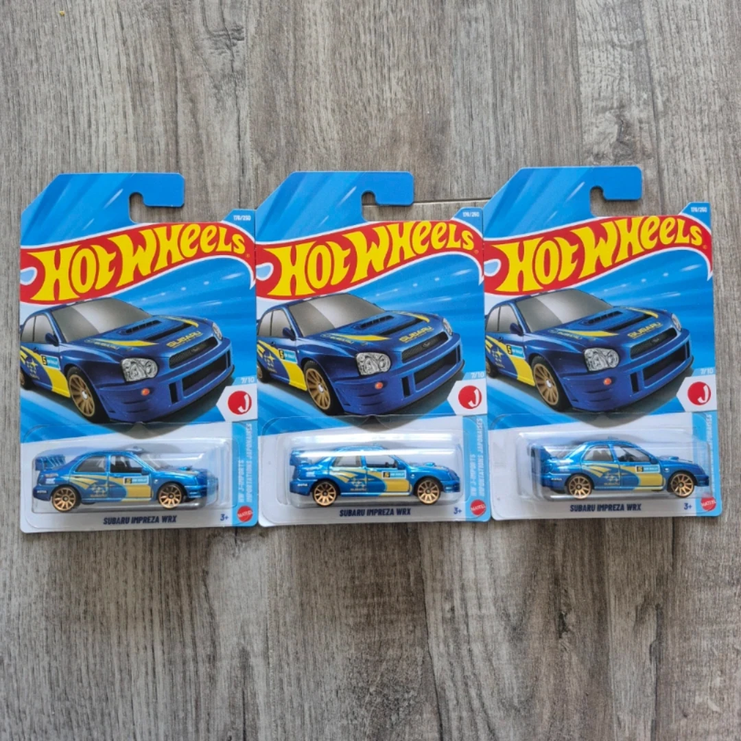 3 Hot Wheels Subaru Impreza WRX Diecast Cars