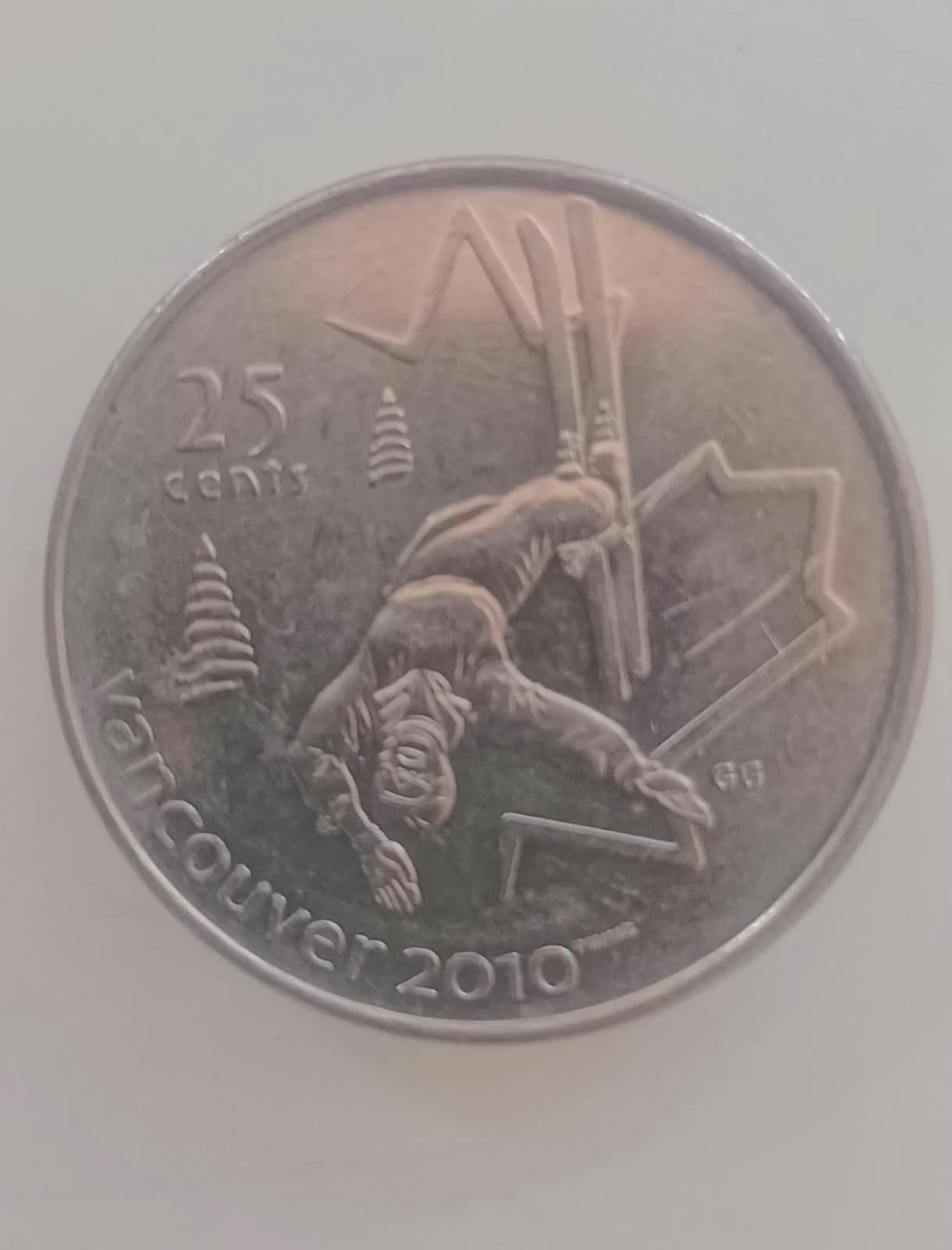 2010 Vancouver Olympic 25 Cent Coin
