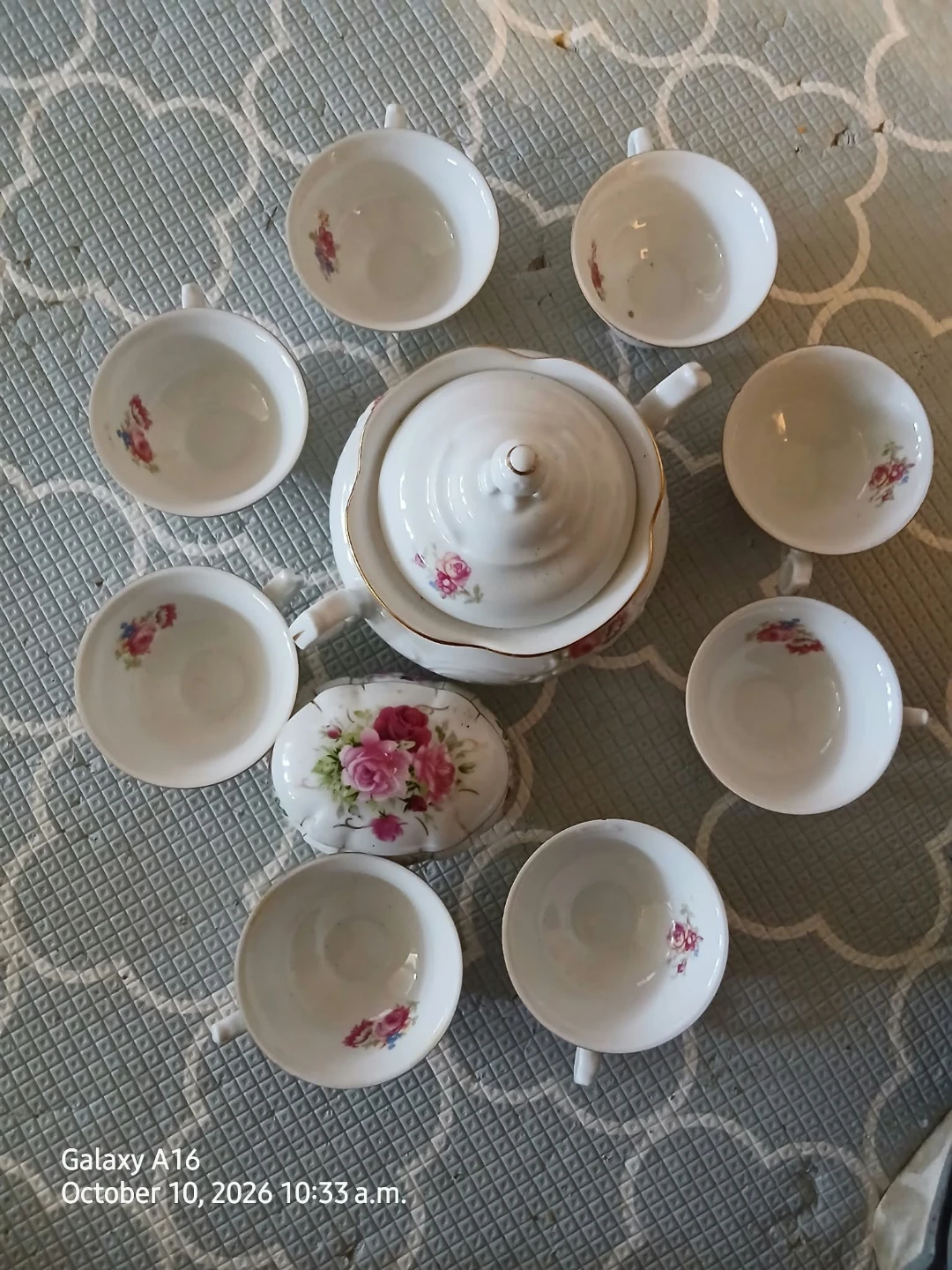 Wawel Poland Floral Tea Set