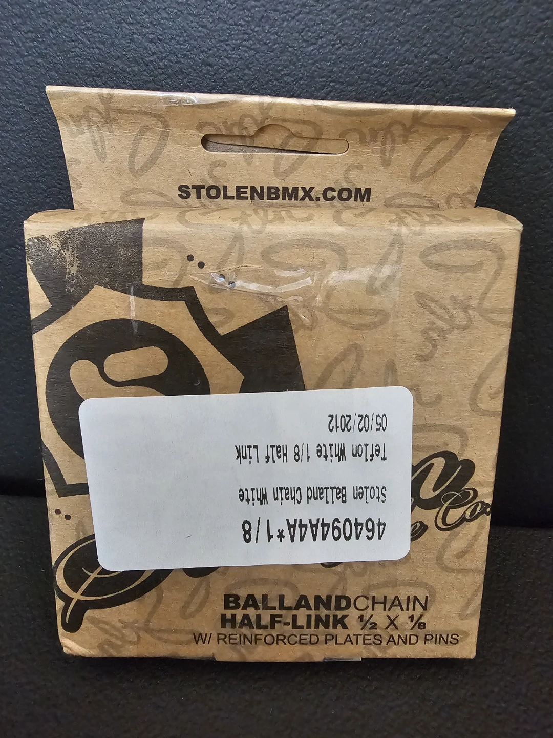 STOLEN BMX BRAND BALLAND CHAIN 1/8 LINK WHITE - photo 3