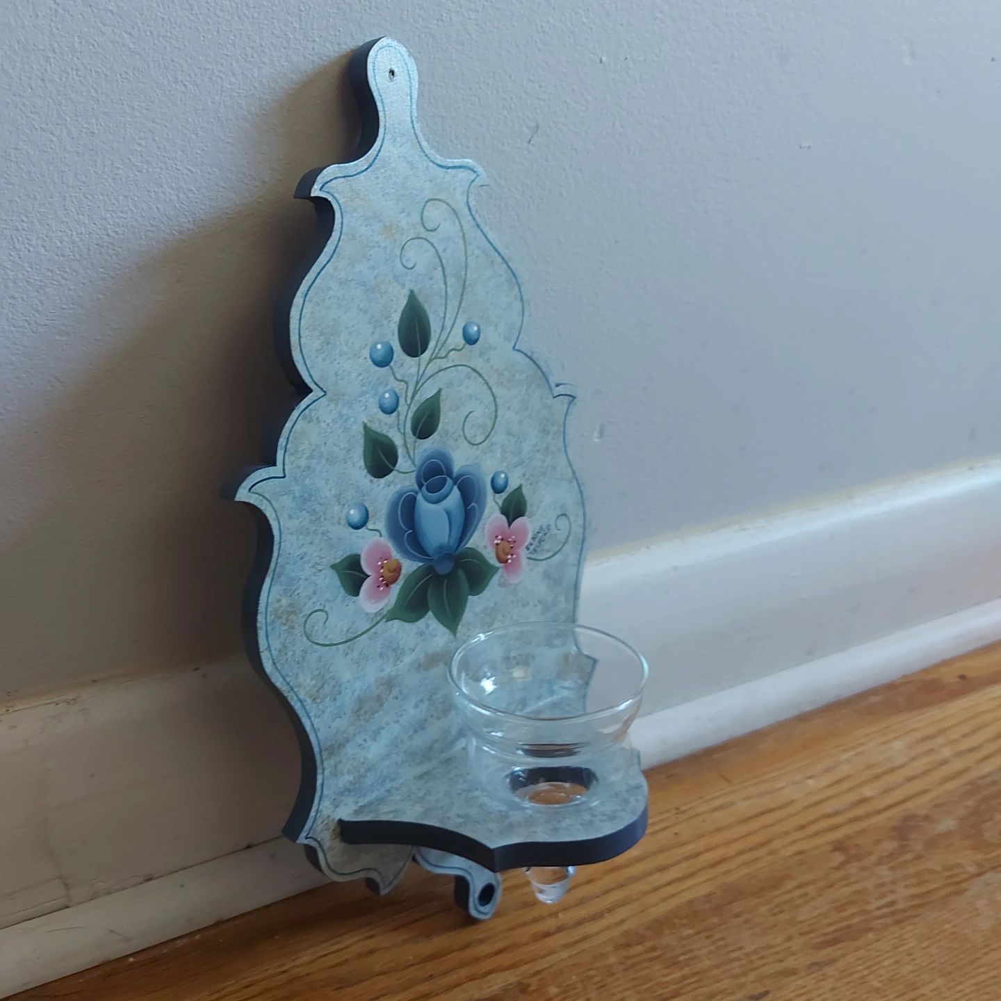 NEW - Elaine Telford Hand-Painted Wall Sconce