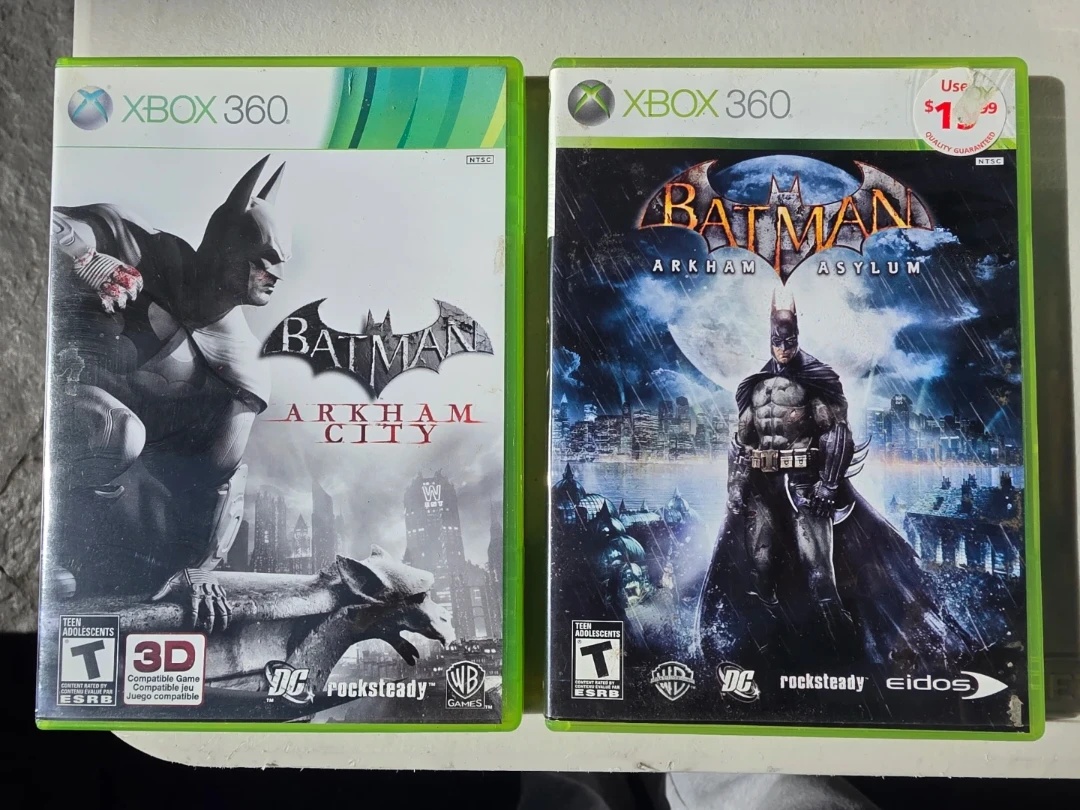 Batman Arkham City and Asylum Xbox 360 Games