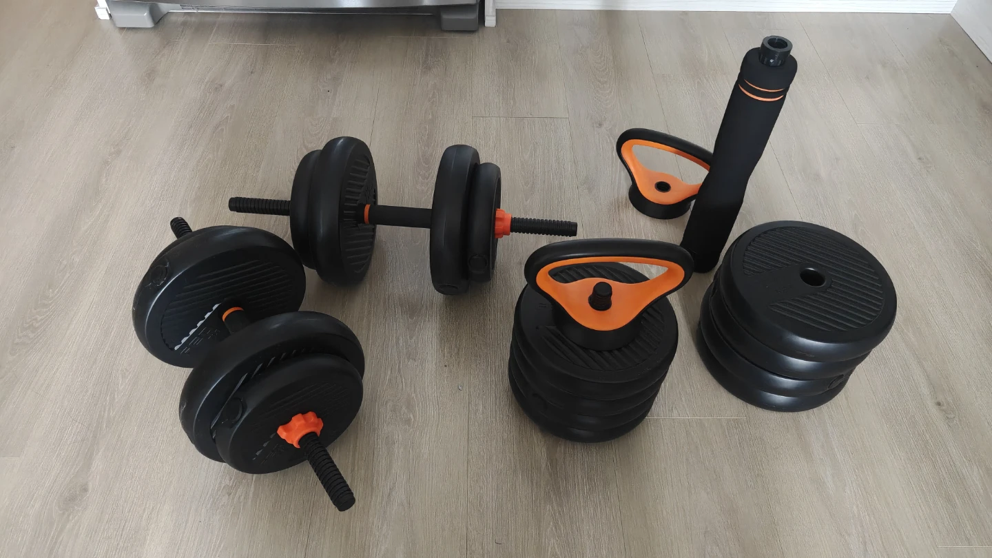 FEIERDUN 90LB Adjustable Dumbbell Set | Perfect For Home Gym