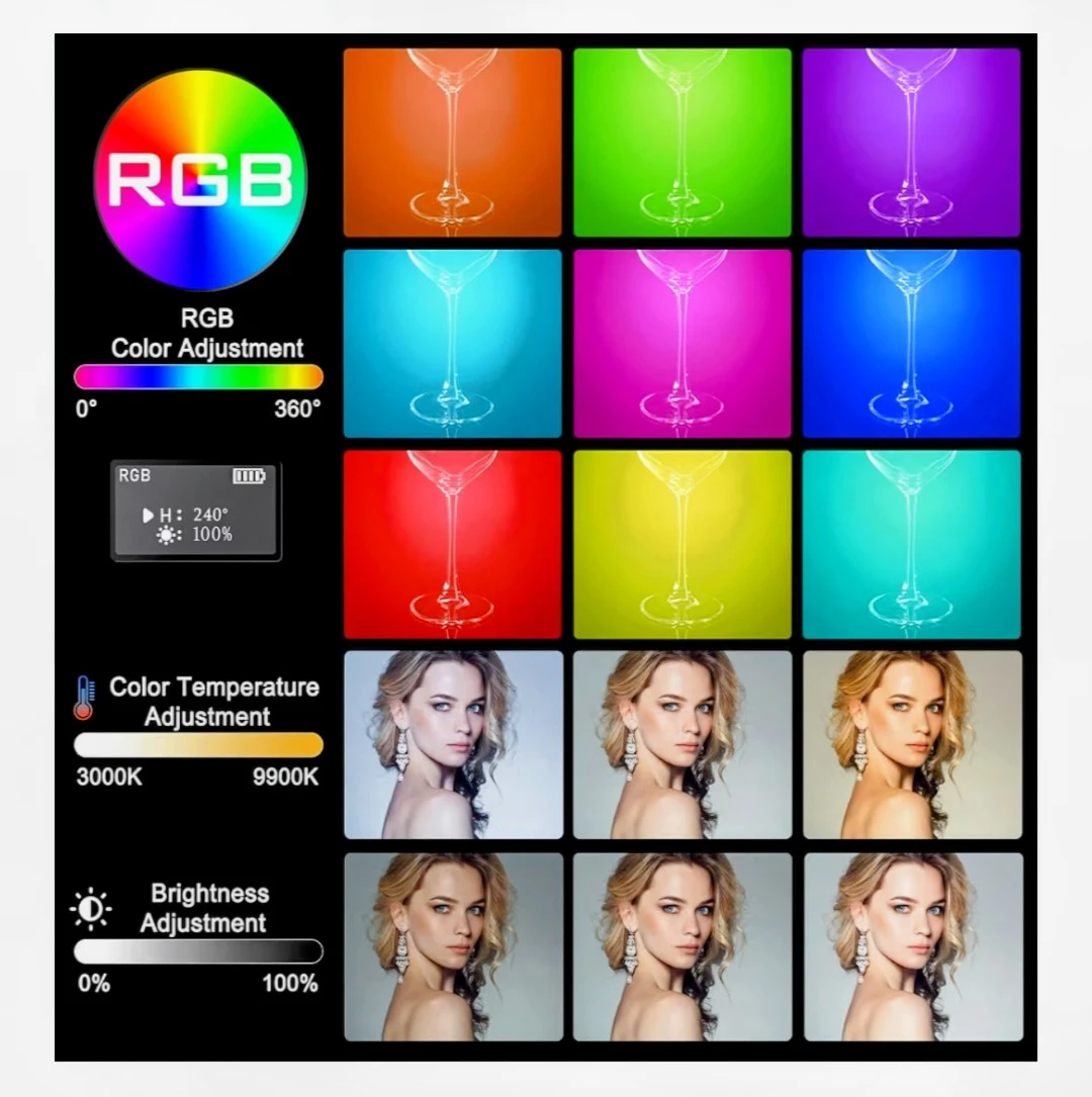 Portable RGB LED Video Light - photo 2