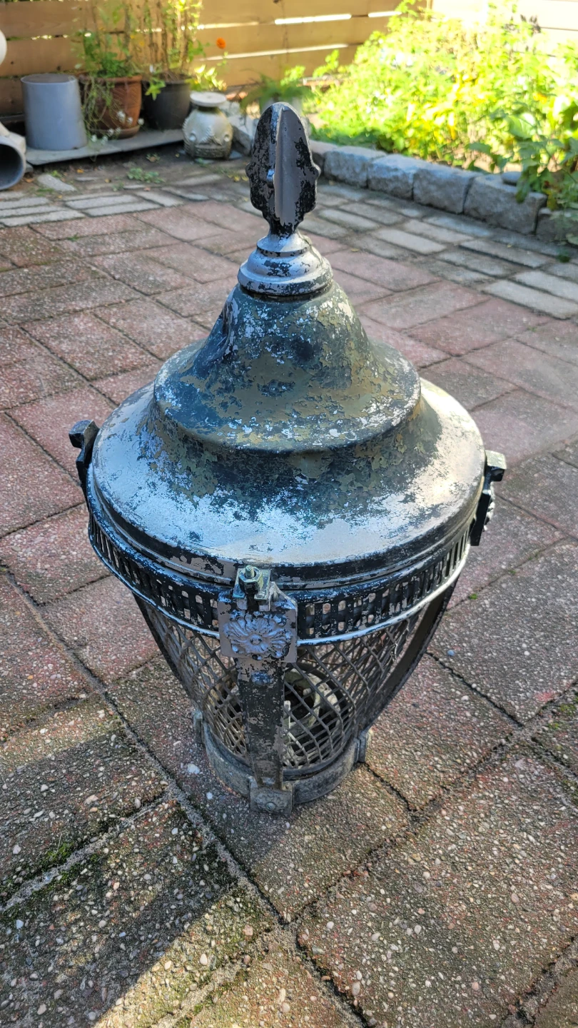 Vintage Metal Outdoor Lamp Fixture