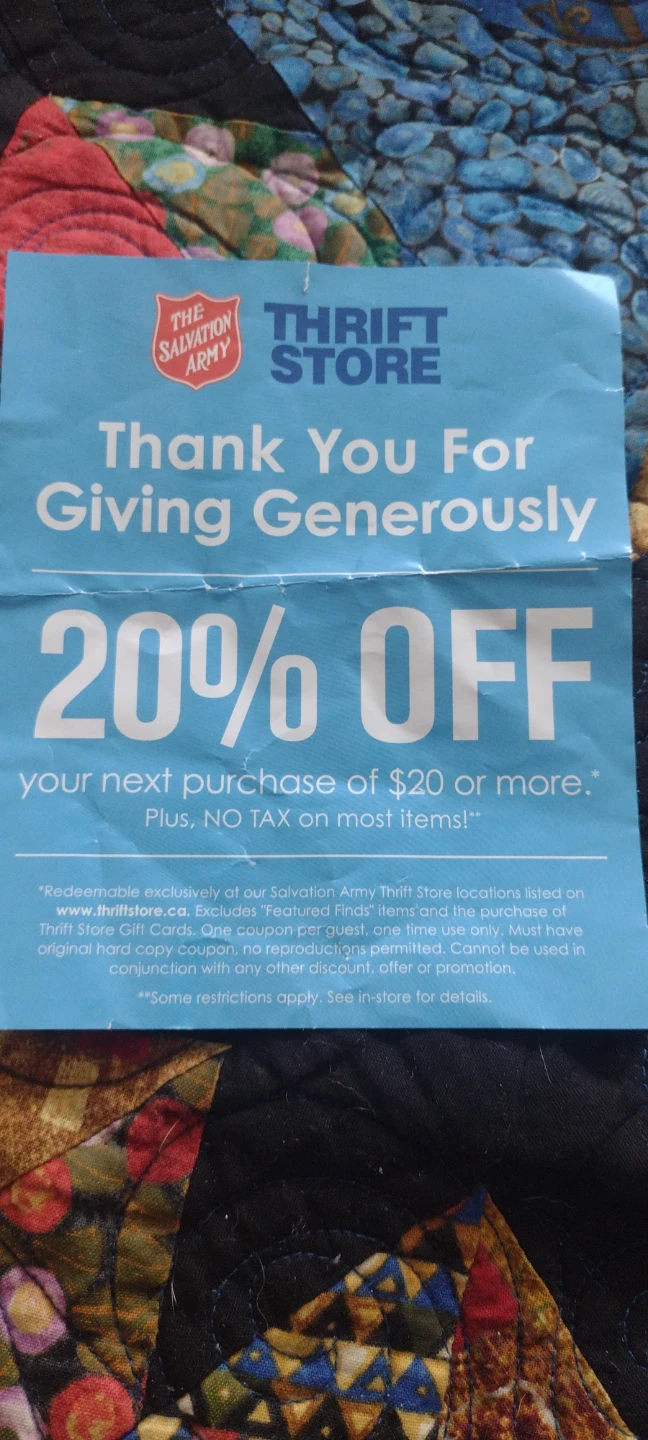 Salvation Army Thrift Store 20% Off Coupons - photo 2