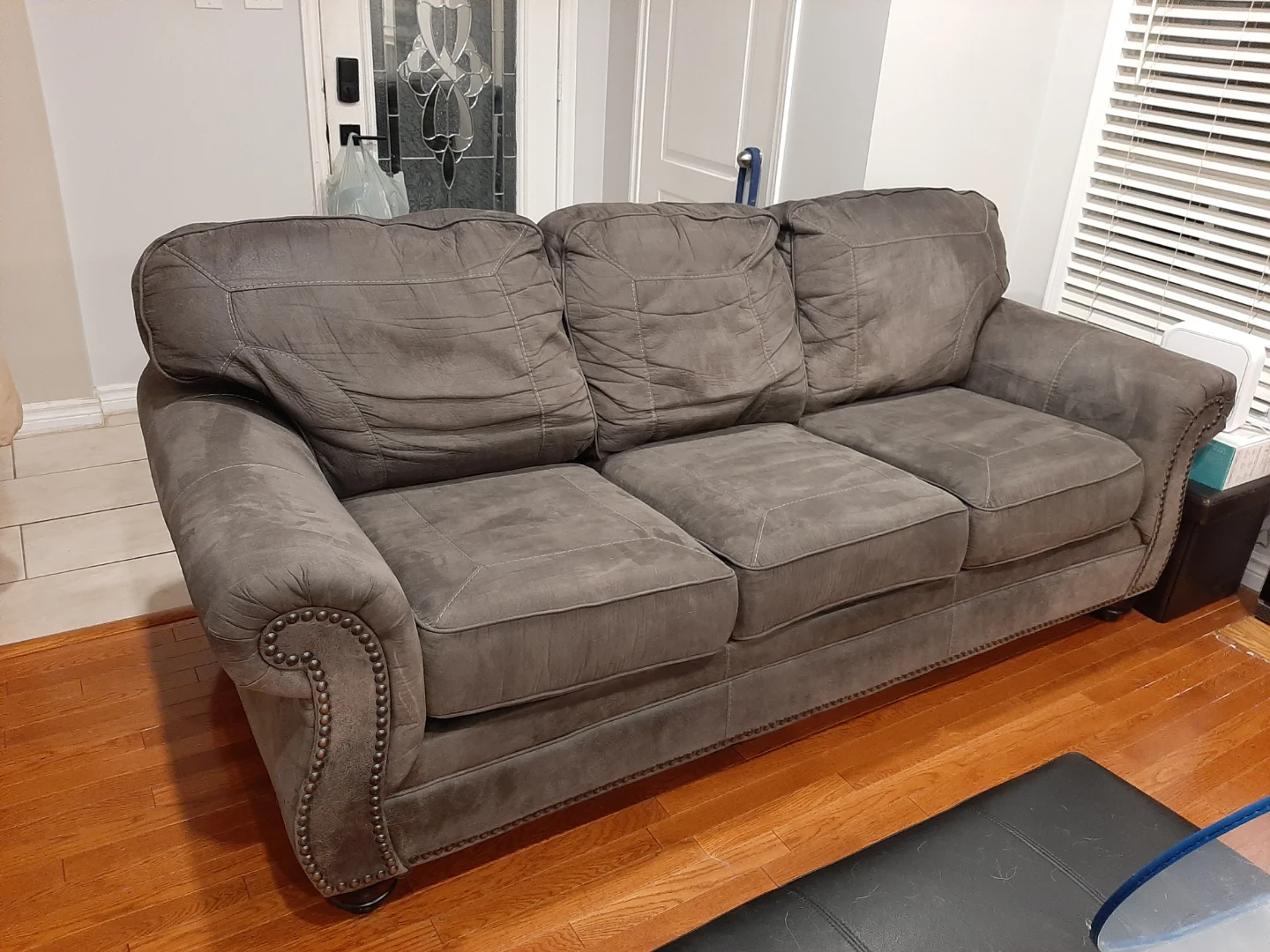 Brown  Three-Seater Sofa - photo 2