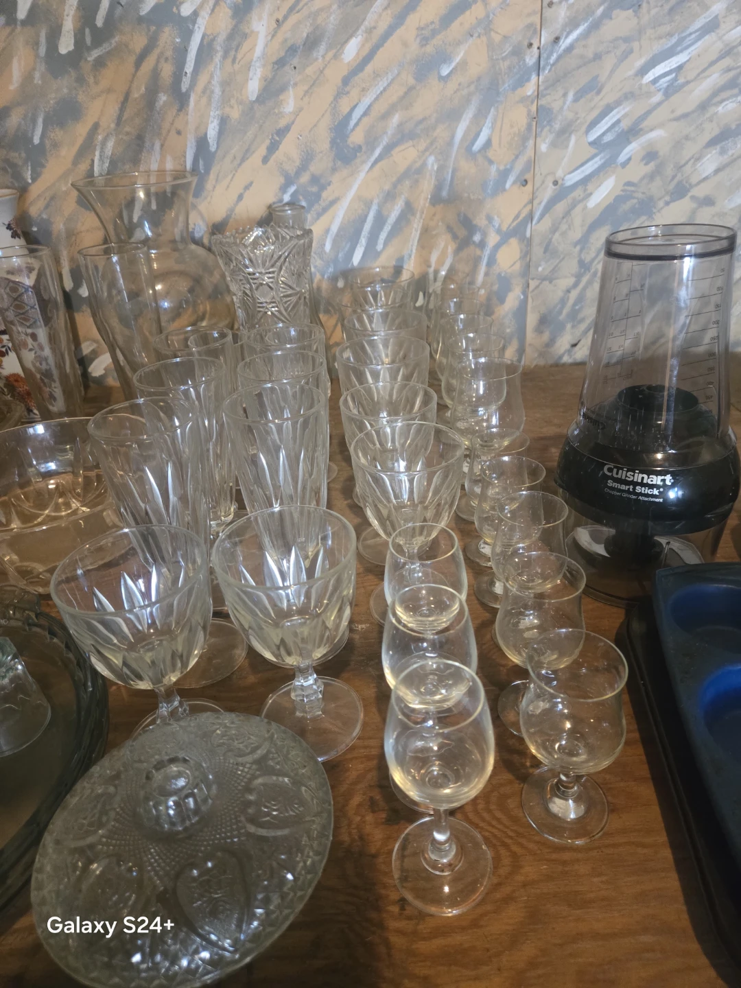 Assorted glassware and Cuisinart attachment - photo 5