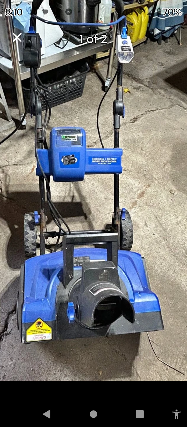 Snow Joe Hybrid Snow Blower - photo 2
