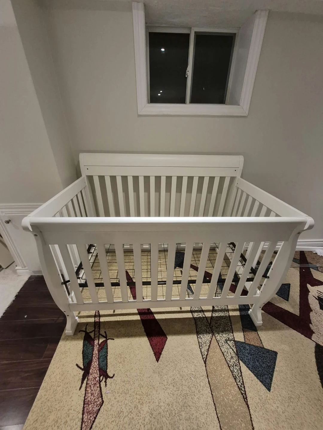 White Wooden Baby Crib - photo 4