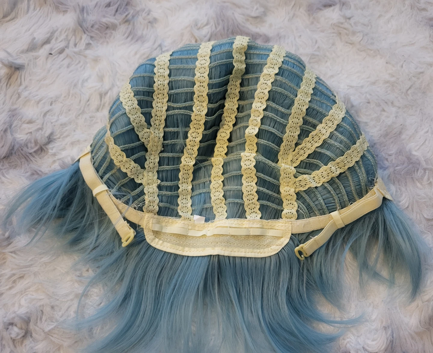 New Light Blue Synthetic Wig - photo 5
