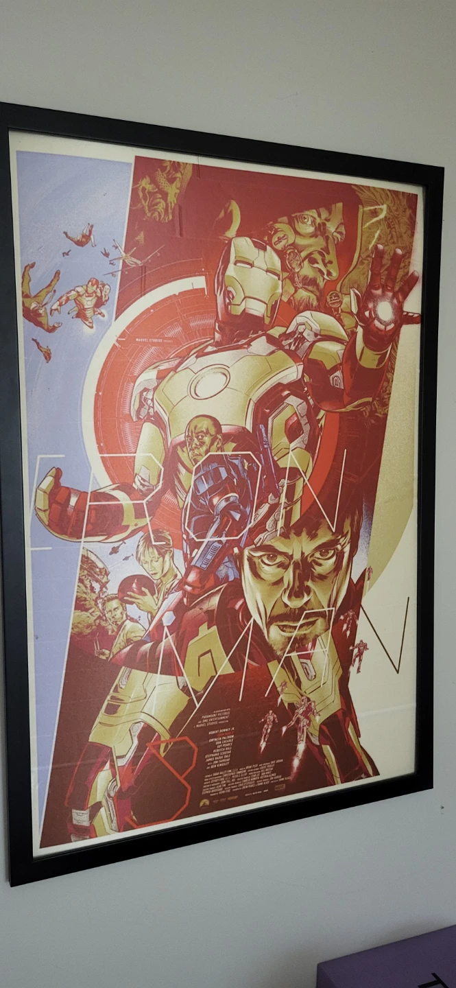 Iron Man 3 Movie Poster in Black Frame - photo 2