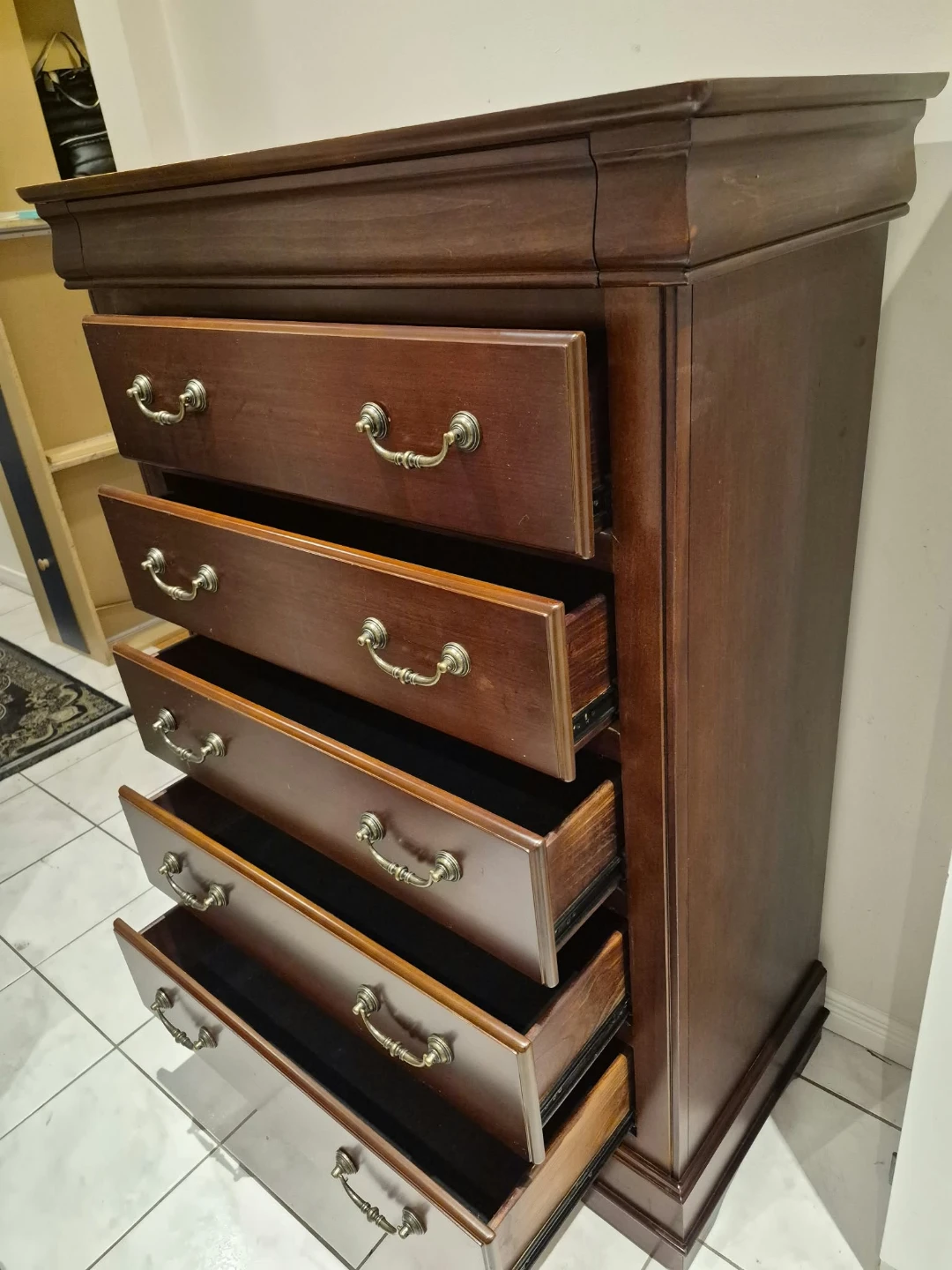 Classic Wooden Tall Chest of Drawers - photo 3