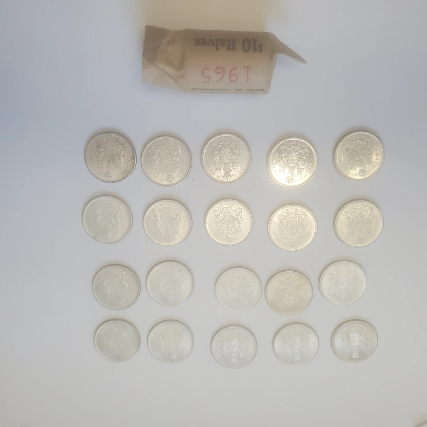 1965 Canadian 50 Cent Coins