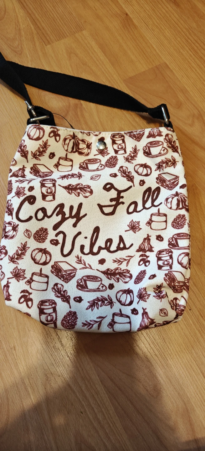 Cozy Fall Vibes Canvas Crossbody Bag - photo 2