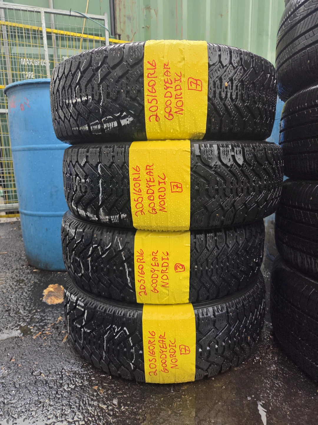 Set of 4 Goodyear Nordic Winter Tires 205/60R16