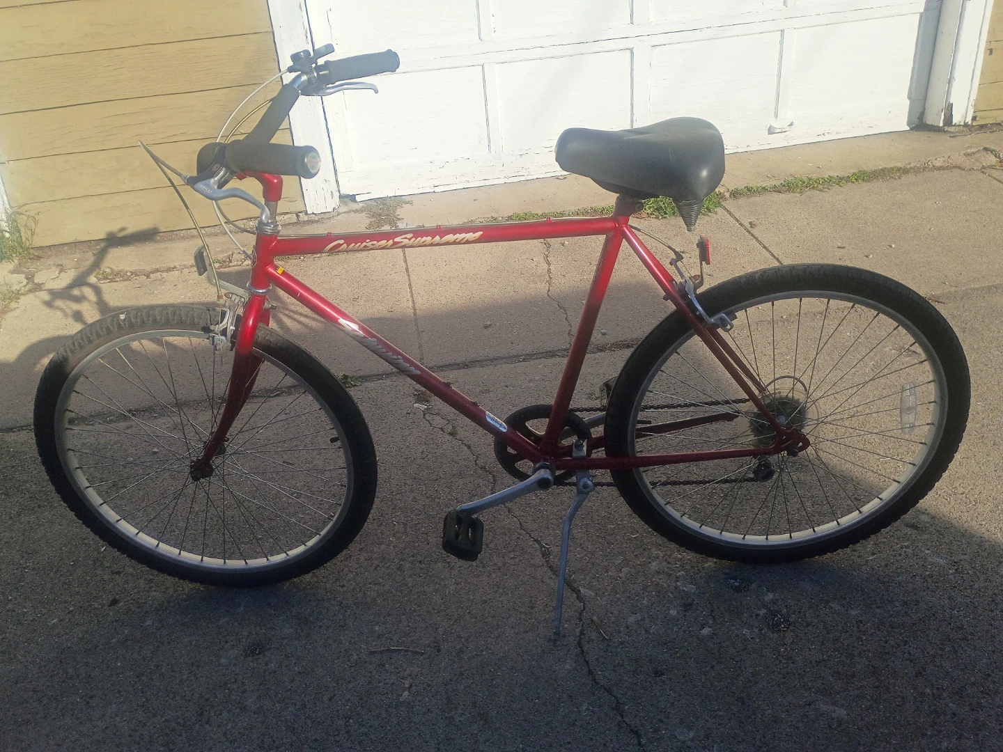 1990 vintage Schwinn cruiser supreme bike Christmas day