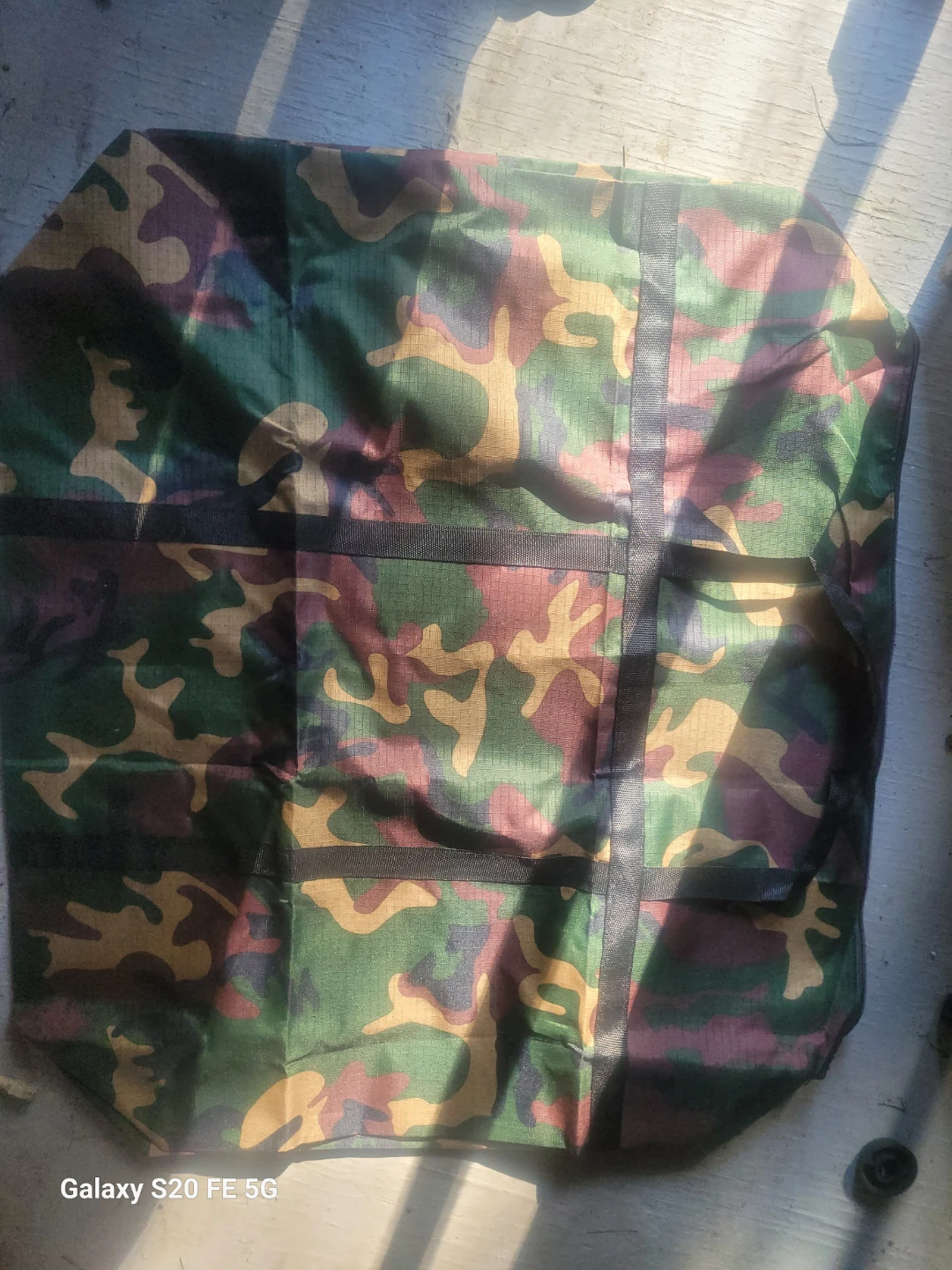Camo pattern storage bag
