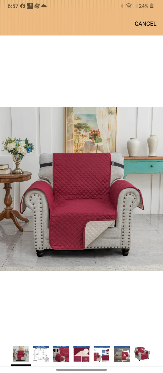 1 & 2-Seater Quilted Sofa Cover - photo 3