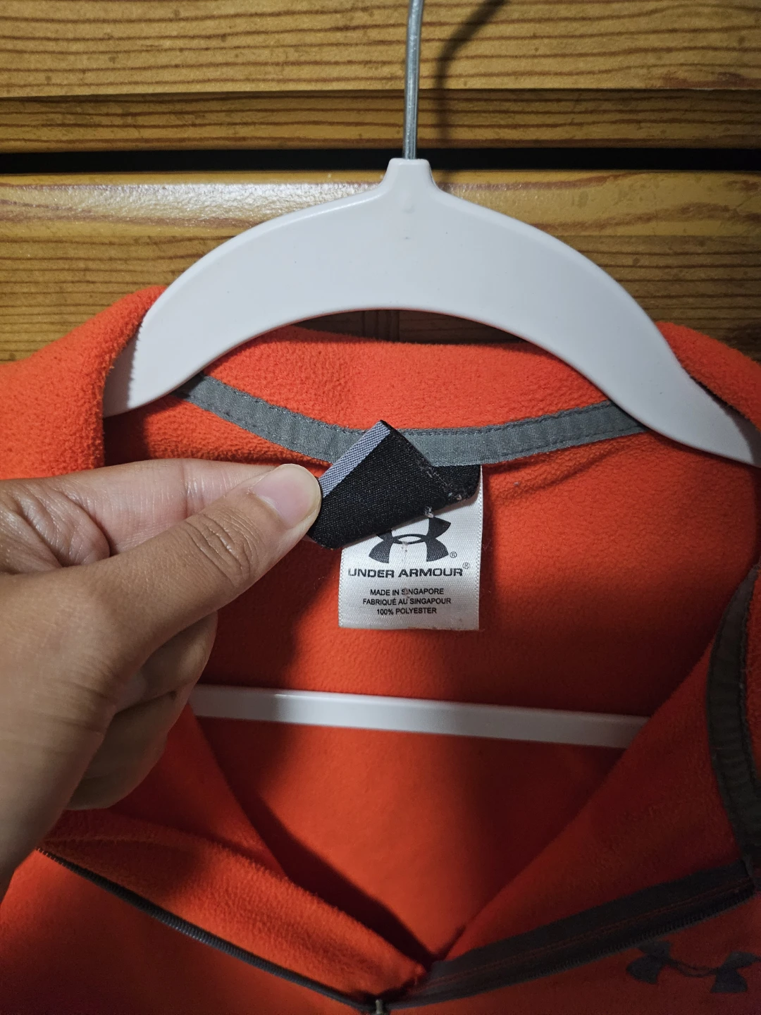 Ideal for Fall Orange Fleece Quarter-Zip Pullover - Under Armour - photo 4