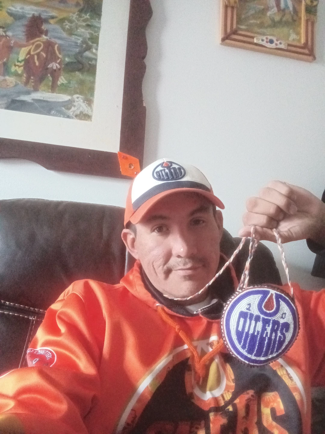 Edmonton Oilers Beaded Medallion - photo 2
