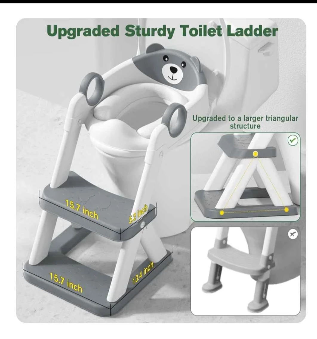 Toddler Potty Training Seat with Step Stool Ladder –