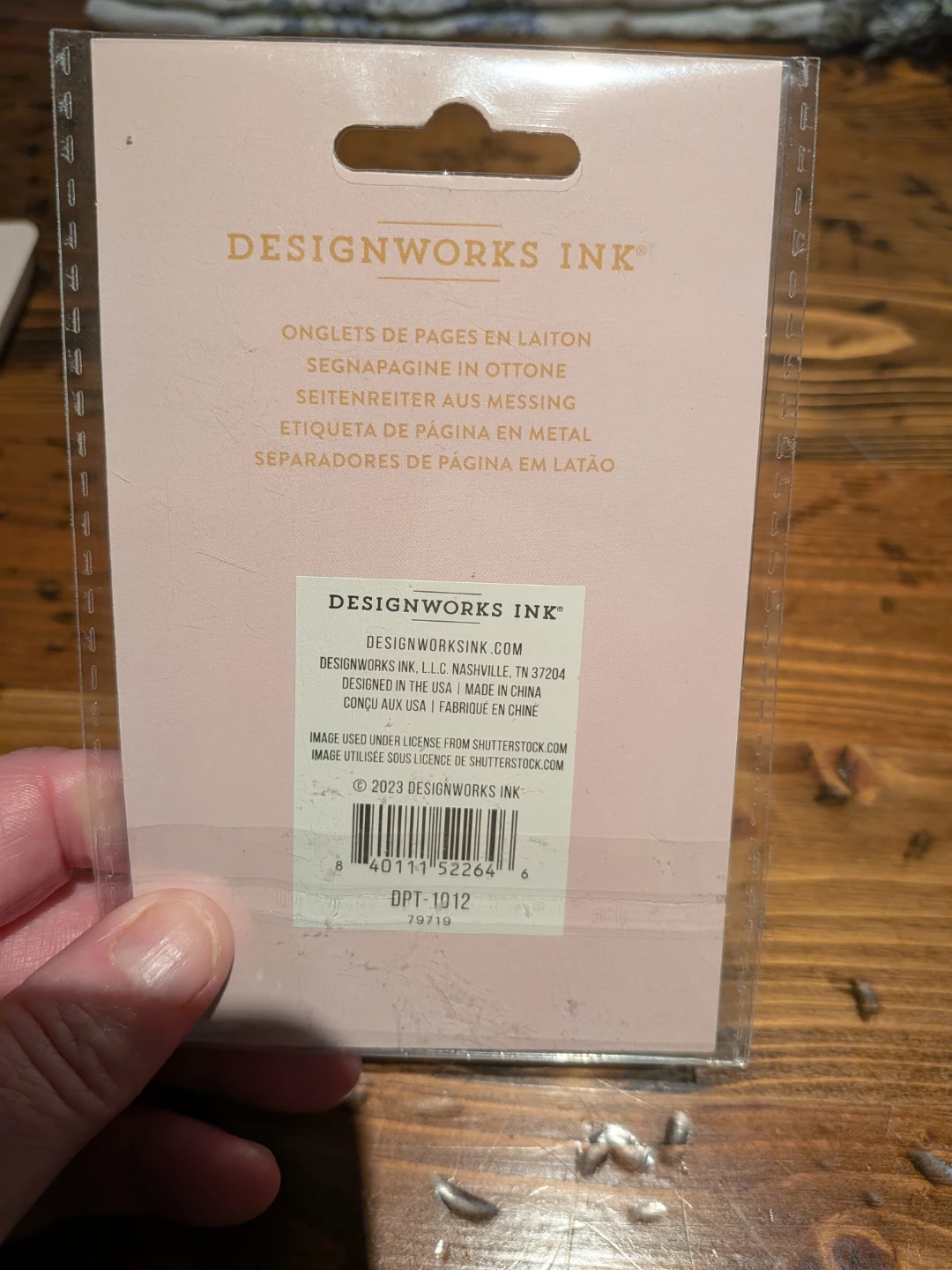 DesignWorks Ink Brass Page Tabs - Fleurs - photo 2
