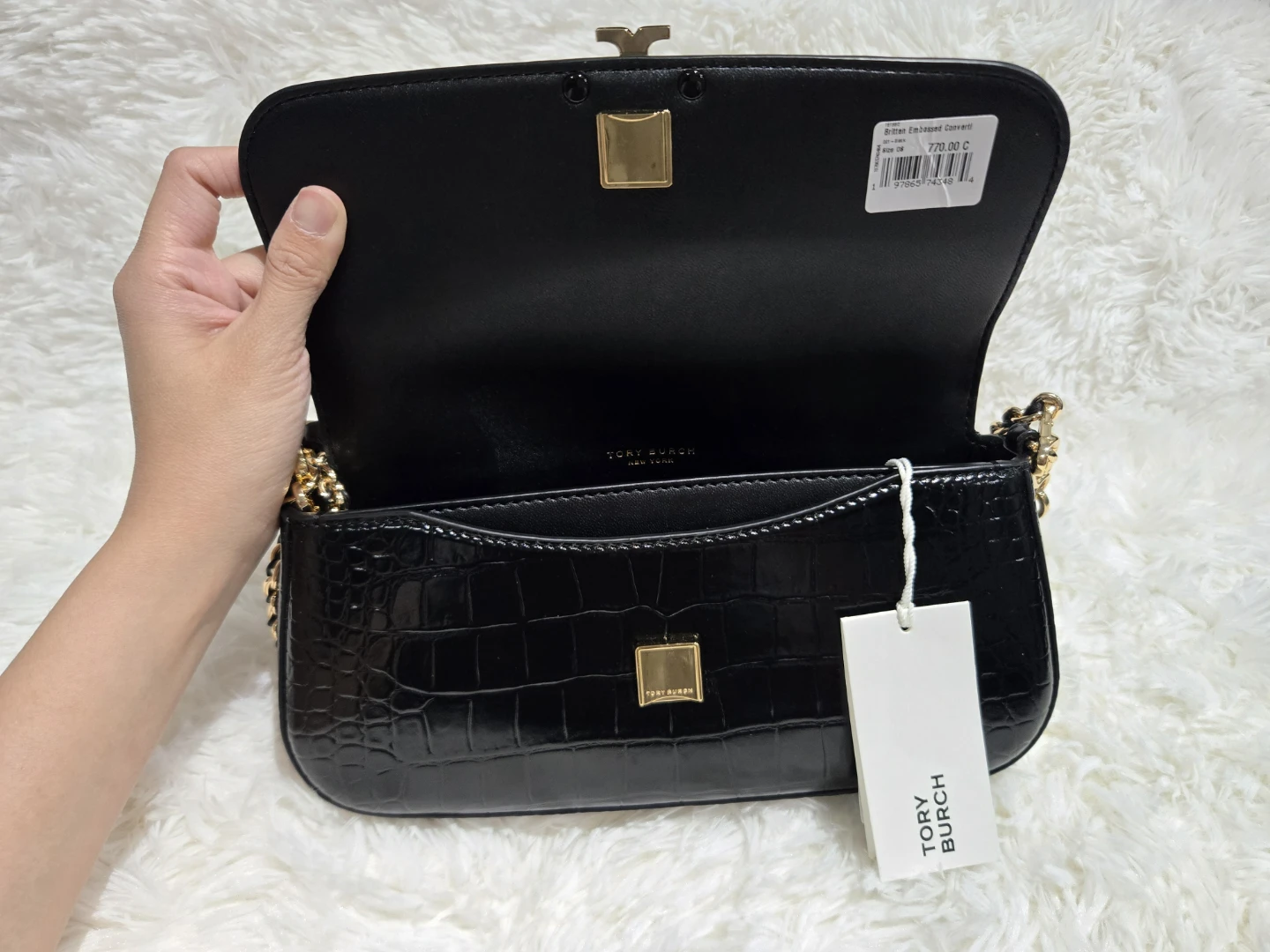 Tory Burch Britten Embossed Convertible Bag - photo 3
