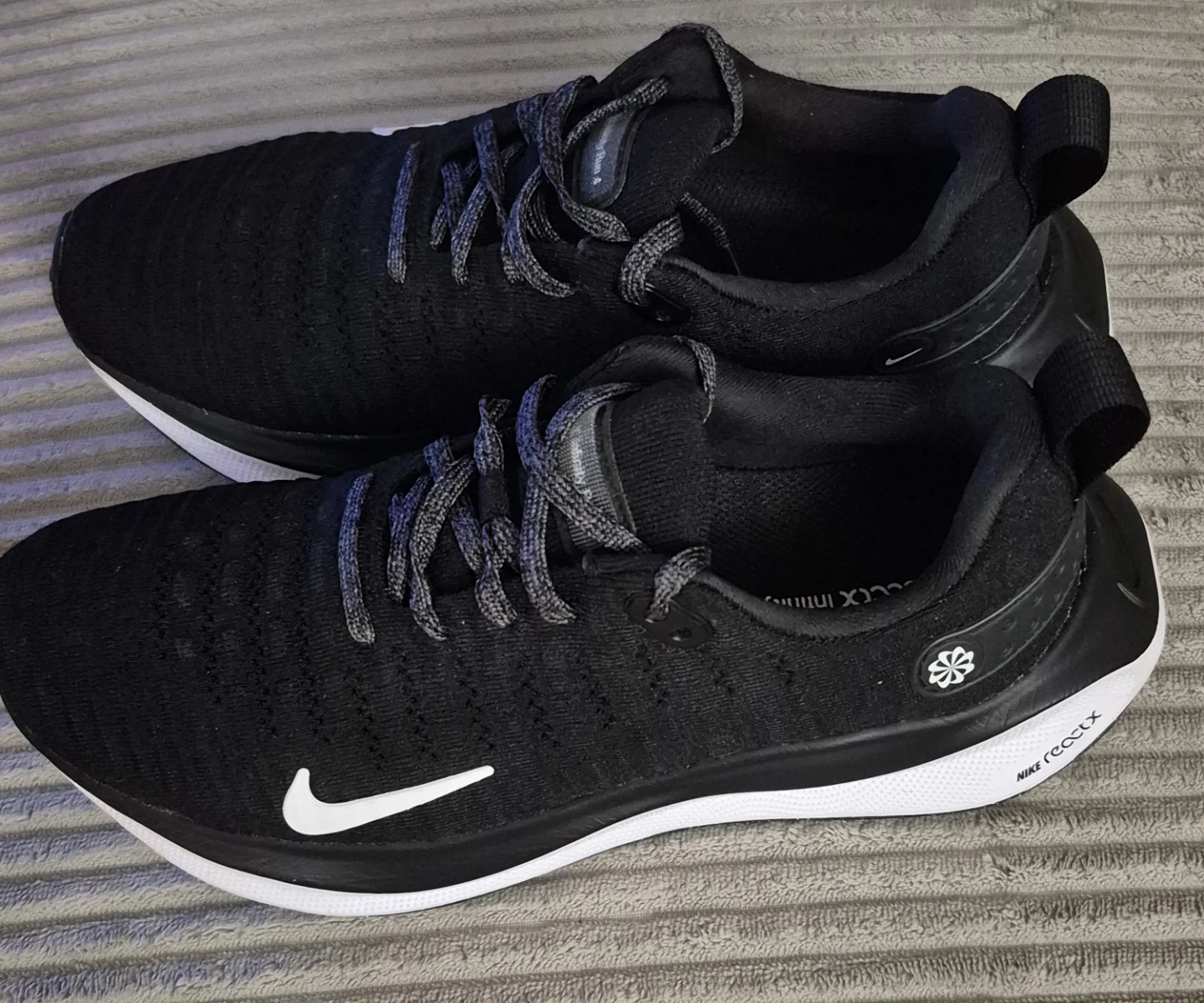 Nike 7.5 ReactX Infinity Run 4 Black Running Shoes - photo 4