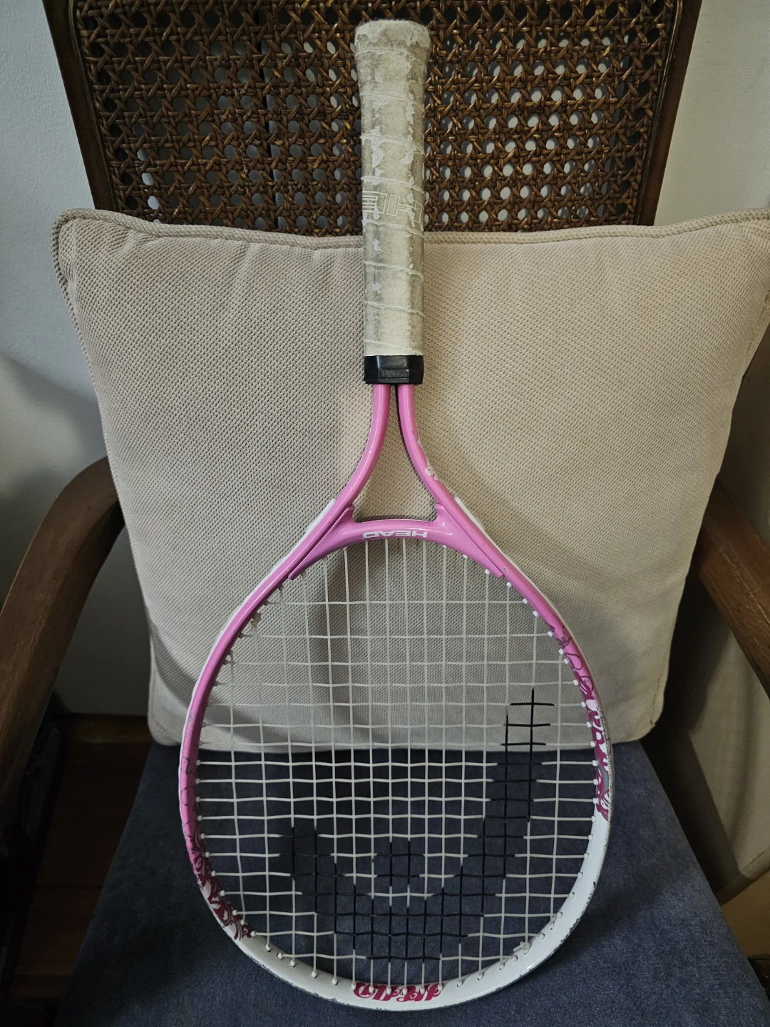 Head Tennis Racket Pink and White